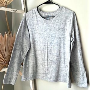 Croft & Barrow Gray Womens Size Petite Large Long Sleeve T-Shirt